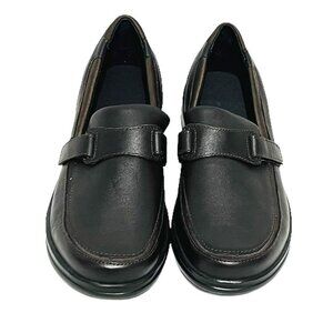 APEX Orthopedic Shoe Brown Leather Single Strap Slip Resistant Women's Size 9.5